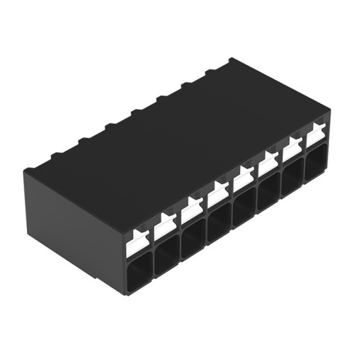 SMD PCB terminal block, push-button, 1.5 mm&sup2;, black