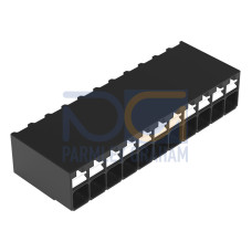 SMD PCB terminal block, push-button, 1.5 mm&sup2;, black