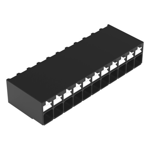 SMD PCB terminal block, push-button, 1.5 mm&sup2;, black