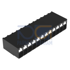 SMD PCB terminal block, push-button, 1.5 mm&sup2;, black