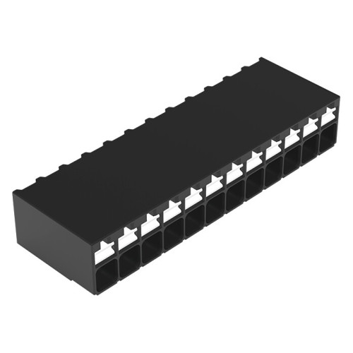 SMD PCB terminal block, push-button, 1.5 mm&sup2;, black
