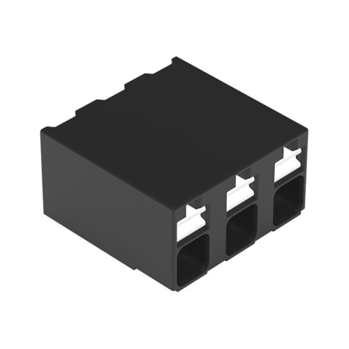 SMD PCB terminal block, push-button, 1.5 mm&sup2;, black