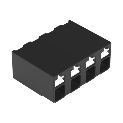 SMD PCB terminal block, push-button, 1.5 mm&sup2;, black