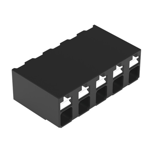 SMD PCB terminal block, push-button, 1.5 mm&sup2;, black