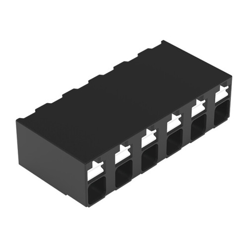 SMD PCB terminal block, push-button, 1.5 mm&sup2;, black