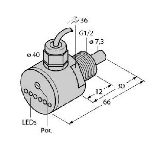 Flow Monitoring, Immersion Sensor with Integrated Processor