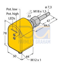 Freely Rotatable FCST Flow Sensor, Monitoring of Flow Speed, Analog Output 420