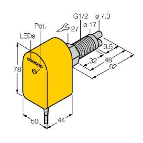 Flow Monitoring, Immersion Sensor with Integrated Processor