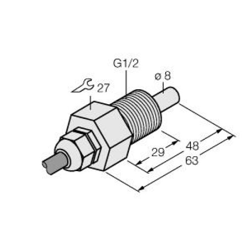 Flow Monitoring, Immersion Sensor without Integrated Processor