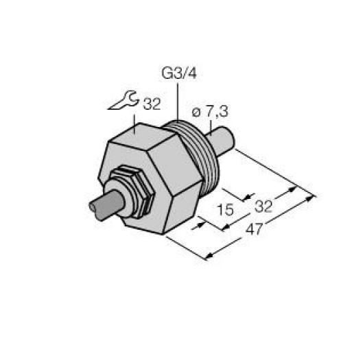 Flow Monitoring, Immersion Sensor without Integrated Processor
