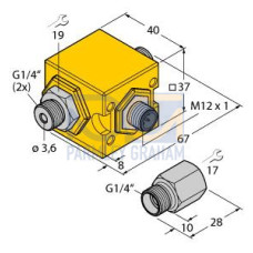 Flow Monitoring, Compact Inline Flow Sensors of the FCIC Series, Analog Output 4