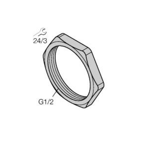 Accessories for Fieldbus Systems, 1/2'' Counter Nut for G Thread, Standard Pack