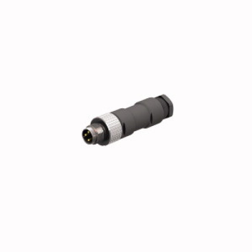 Field-Wireable Connector, Male Connector M8&nbsp;&times;&nbsp;1/&Oslash; 8&nbsp;mm, Straight