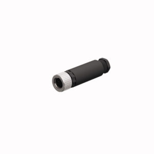 Field-Wireable Connector, Female Connector M8&nbsp;&times;&nbsp;1/&Oslash; 8&nbsp;mm, Straight