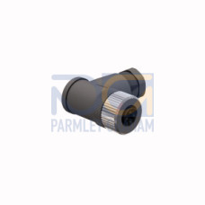 Field-Wireable Connector, Female Connector M12&nbsp;&times;&nbsp;1, Angled