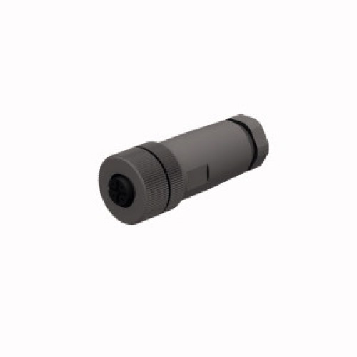Field-Wireable Connector, Female Connector M12&nbsp;&times;&nbsp;1, Straight