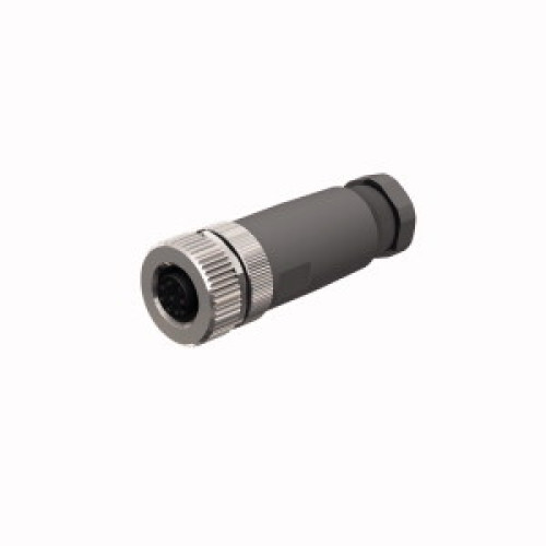 Field-Wireable Connector, Female Connector M12&nbsp;&times;&nbsp;1, Straight