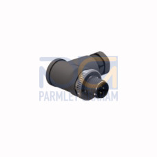 Field-Wireable Connector, Male Connector M12&nbsp;&times;&nbsp;1, Angled