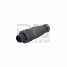 Field-Wireable Connector, Male Connector M12&nbsp;&times;&nbsp;1, Straight