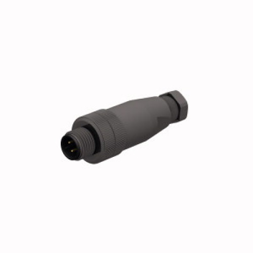 Field-Wireable Connector, Male Connector M12&nbsp;&times;&nbsp;1, Straight
