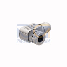 Field-Wireable Connector, Female Connector M12&nbsp;&times;&nbsp;1, Angled