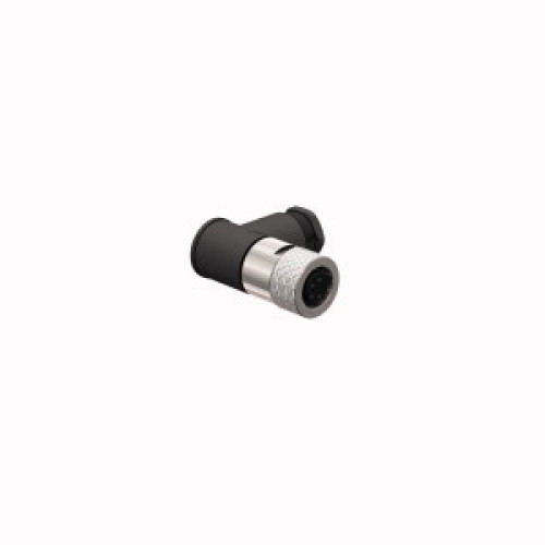Field-Wireable Connector, Female Connector M8&nbsp;&times;&nbsp;1/&Oslash; 8&nbsp;mm, Angled