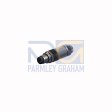 Field-Wireable Connector, Male Connector M8&nbsp;&times;&nbsp;1/&Oslash; 8&nbsp;mm, Straight