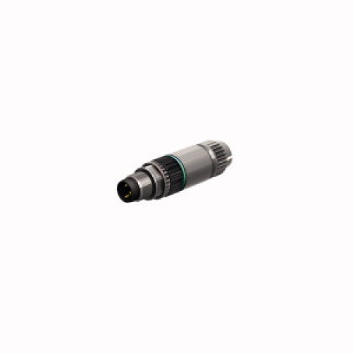 Field-Wireable Connector, Male Connector M8&nbsp;&times;&nbsp;1/&Oslash; 8&nbsp;mm, Straight