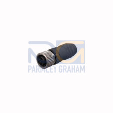 Field-Wireable Connector, Female Connector M12&nbsp;&times;&nbsp;1, Straight