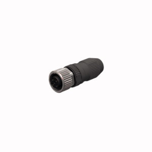 Field-Wireable Connector, Female Connector M12&nbsp;&times;&nbsp;1, Straight