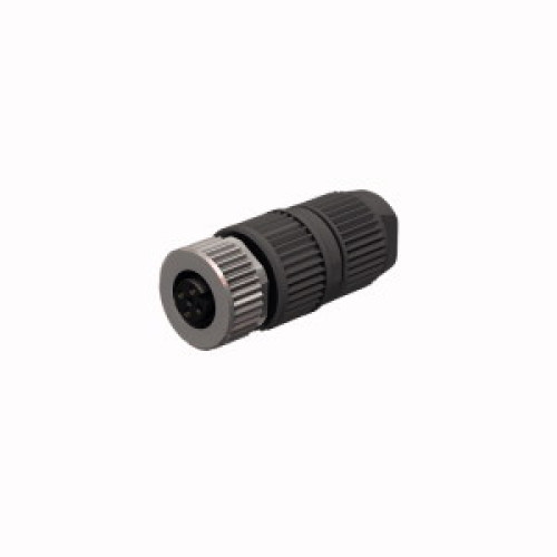 Field-Wireable Connector, Female Connector M12&nbsp;&times;&nbsp;1, Straight