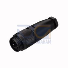 Field-Wireable Connector, 7/8? Power, 7/8? Male, Straight