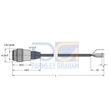 Power Supply Cable, PUR, Connection Cable