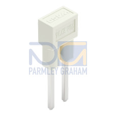 Jumper, for conductor entry, 2-way, light gray