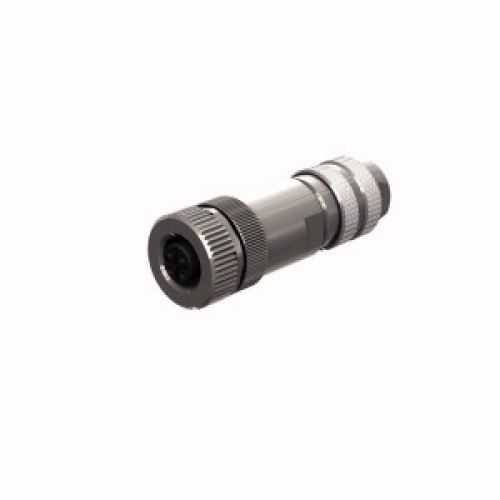 Field-Wireable Connector, Female Connector M12&nbsp;&times;&nbsp;1, Straight
