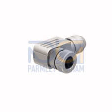 Field-Wireable Connector, Female Connector M12&nbsp;&times;&nbsp;1, Angled