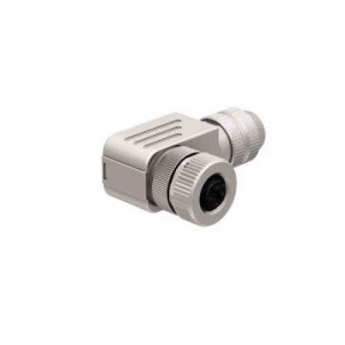 Field-Wireable Connector, Female Connector M12&nbsp;&times;&nbsp;1, Angled