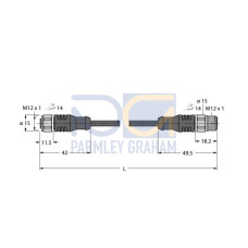 Actuator And Sensor Cable, PP-EPDM, Extension Cable