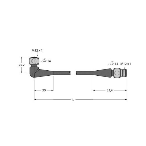 Food & Beverage Hygienic, TPE, Extension Cable