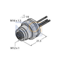 Female Flange with Strands, Rear-mounted
