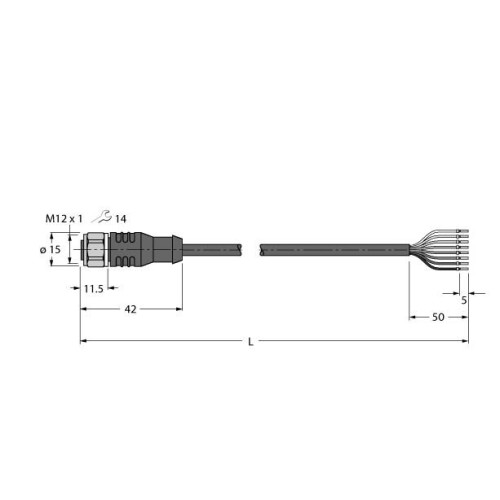 Actuator And Sensor Cable, PP-EPDM, Connection Cable