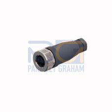 Field-Wireable Connector, Female Connector M12&nbsp;&times;&nbsp;1, Straight, Voltage 250
