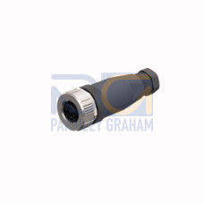 Field-Wireable Connector, Female Connector M12&nbsp;&times;&nbsp;1, Straight, Voltage 60