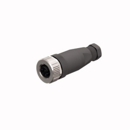Field-Wireable Connector, Female Connector M12&nbsp;&times;&nbsp;1, Straight, Voltage 60