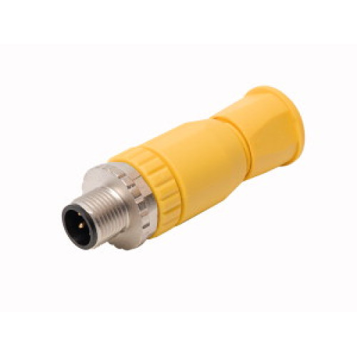 Field-Wireable Connector, Male Connector M12&nbsp;&times;&nbsp;1, Straight