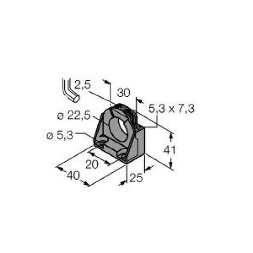 Mounting Accessories, Mounting Clamp, , Mounting bracket, GRIVORY GV-4H plastic