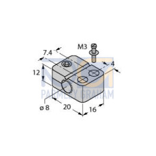 Mounting Accessories for Inductive Sensors, ?Mounting Clip for M8