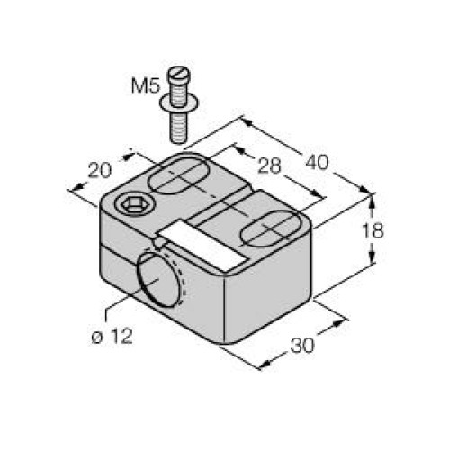 Mounting Accessories, ?Mounting Clip for M12 Design, , With dead