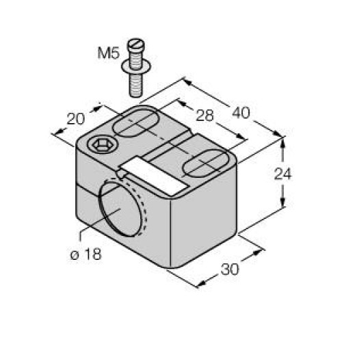 Mounting Accessories, ?Mounting Clip for M18 Design, , With dead