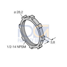Accessories for Fieldbus Systems, 1/2'' Counter Nut for NPT Thread